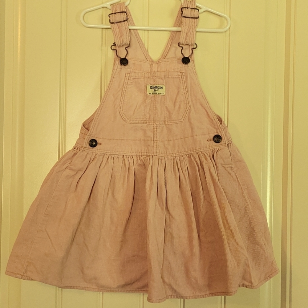 5T Oshkosh Courderoy Pink Overall dress